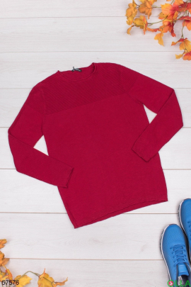 Men's raspberry sweater