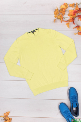 Чоловічий жовтий светр
