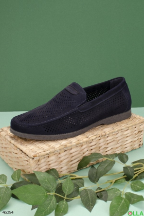 Men's moccasins with perforations