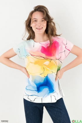 Women's multi-colored T-shirt