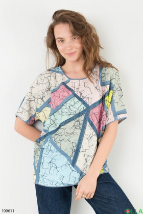 Women's multicolor print T-shirt