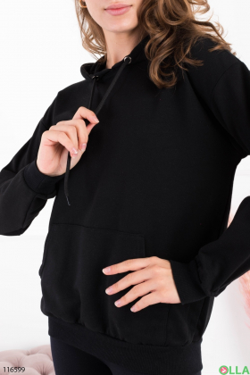 Women's black hoodie