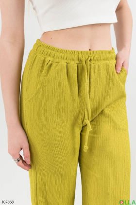 Women's green trousers