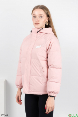 Женская светло-розовая куртка