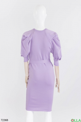 Women's lilac knitted dress