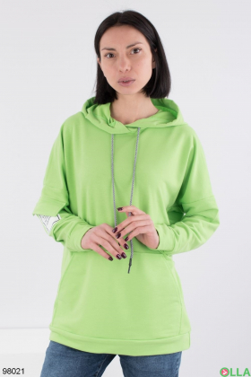 Women's green hoodie