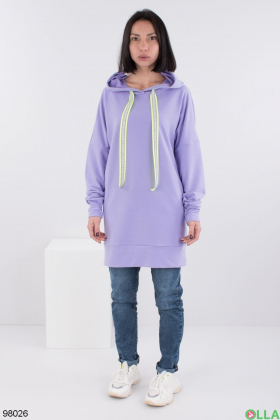 Women's purple hoodie dress