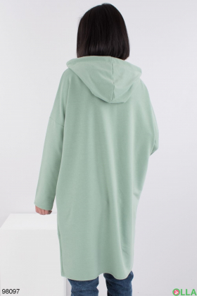 Women's turquoise hoodie dress