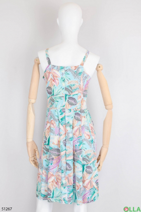 Women's sundress with floral print