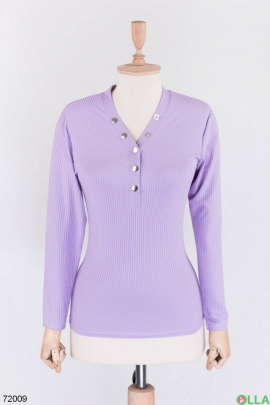 Women's lilac blouse with studs