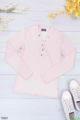 Women's pink blouse with studs