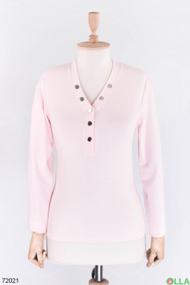 Women's pink blouse with studs