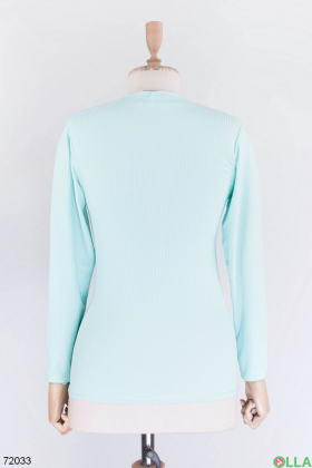 Women's turquoise blouse with studs