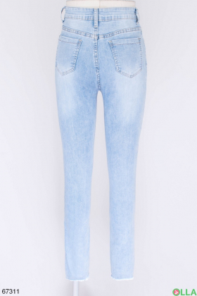 Жіночі блакитні джинси