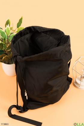 Men's black backpack