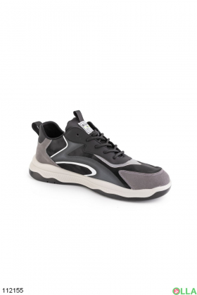 Men's black and gray sneakers