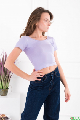 Women's purple top