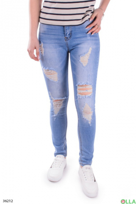 Женские джинсы с дырками