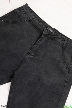 Женские темно-серые джинсы