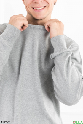 Men's light gray sweater
