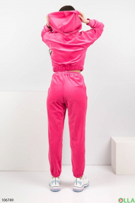 Женский розовый спортивный костюм