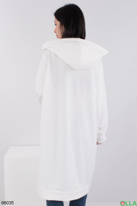 Women's white hoodie dress