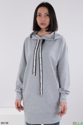 Women's gray hoodie dress