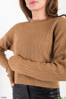 Женский бежевый свитер
