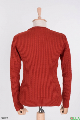 Men's red sweater