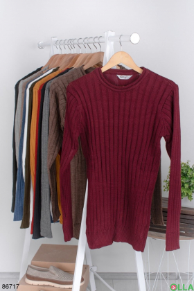 Men's burgundy sweater