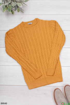Men's orange sweater