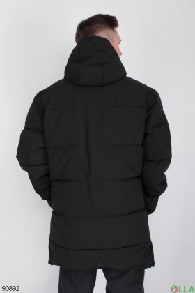 Мужская зимняя черная куртка