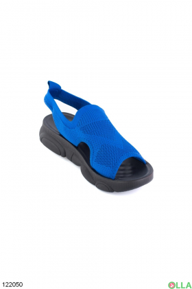 Women's blue low-top sandals