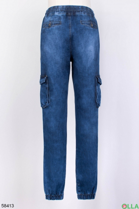 Чоловічі джинси з накладними кишенями