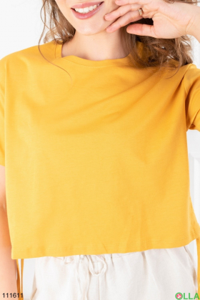 Women's dark yellow top