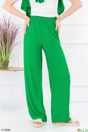 Women's green three-piece suit