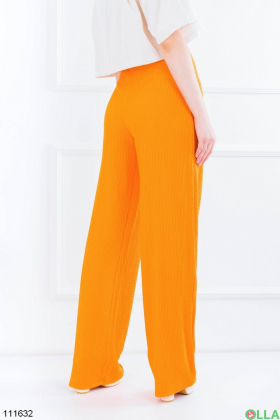 Women's orange palazzo pants