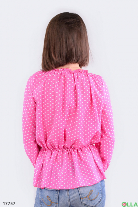 Жіноча блузка на гумці рожевого кольору