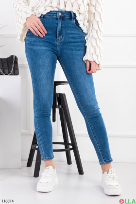 Women's blue skinny jeans