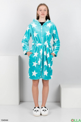 Жіночий халат з принтом із зірками