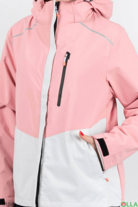 Женская розово-белая куртка