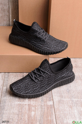 Кросівки чорного з сірим кольором