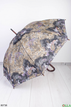 Женский зонт в леопардовый принт