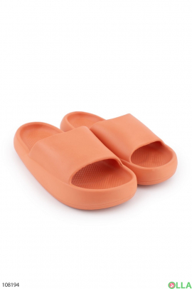 Women's orange slippers