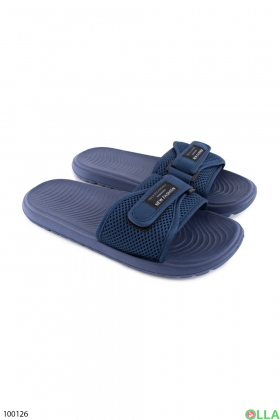 Men's blue flip flops