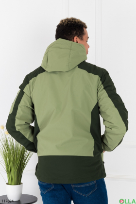 Men's two-tone jacket with hood