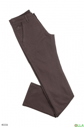 Мужские коричневые брюки