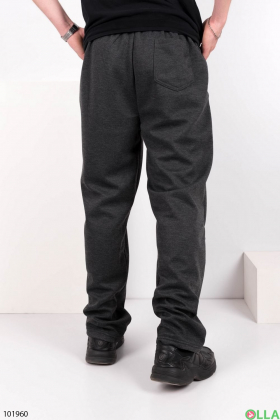 Мужские темно-серые спортивные брюки
