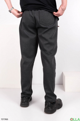 Чоловічі темно-сірі спортивні штани