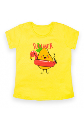 Детская хлопковая футболка для девочек